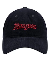 New Era Women's Dark Blue Texas Rangers Corduroy 9TWENTY Adjustable Hat