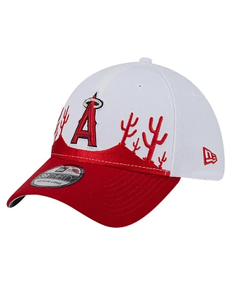 New Era Men's Red Los Angeles Angels 2025 Spring Training Landscape 39THIRTY Flex Hat