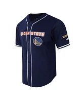 Pro Standard Men's Navy Golden State Warriors 2024/25 City Edition Mesh Baseball Jersey