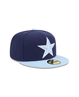 New Era Men's Navy/Light Blue Dallas Cowboys Color Pack Two-Tone 59FIFTY Fitted Hat