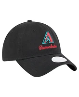 New Era Women's Black Arizona Diamondbacks Preppy Team 9TWENTY Adjustable Hat