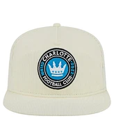 New Era Men's Cream Charlotte Fc 2025 Kickoff Snapback Golfer Hat