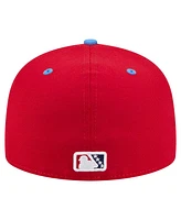 New Era Men's Red Jacksonville Jumbo Shrimp Authentic Collection 59FIFTY Fitted Hat