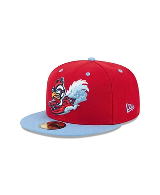 New Era Men's Red Tri-City Dust Devils Theme Nights 59FIFTY Fitted Hat