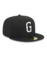New Era Men's Black Greenville Drive theme Nights 59FIFTY Fitted Hat