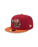 New Era Men's Dark Red Beloit Sky Carp Theme Nights 59FIFTY Fitted Hat