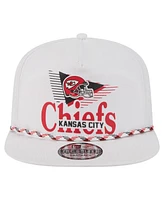 New Era Men's White Kansas City Chiefs Collide Golfer Snapback Hat