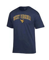 Champion Men's Navy West Virginia Mountaineers Arched Logo T-Shirt