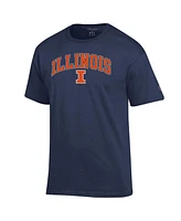 Champion Men's Navy Illinois Fighting Illini Arch Over Logo T-Shirt