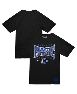 Mitchell & Ness Men's Black Orlando Magic Worldwide Collection Glow Up T-Shirt