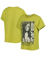 Daydreamer Women's Green Janis Joplin Graphic Tour T-Shirt