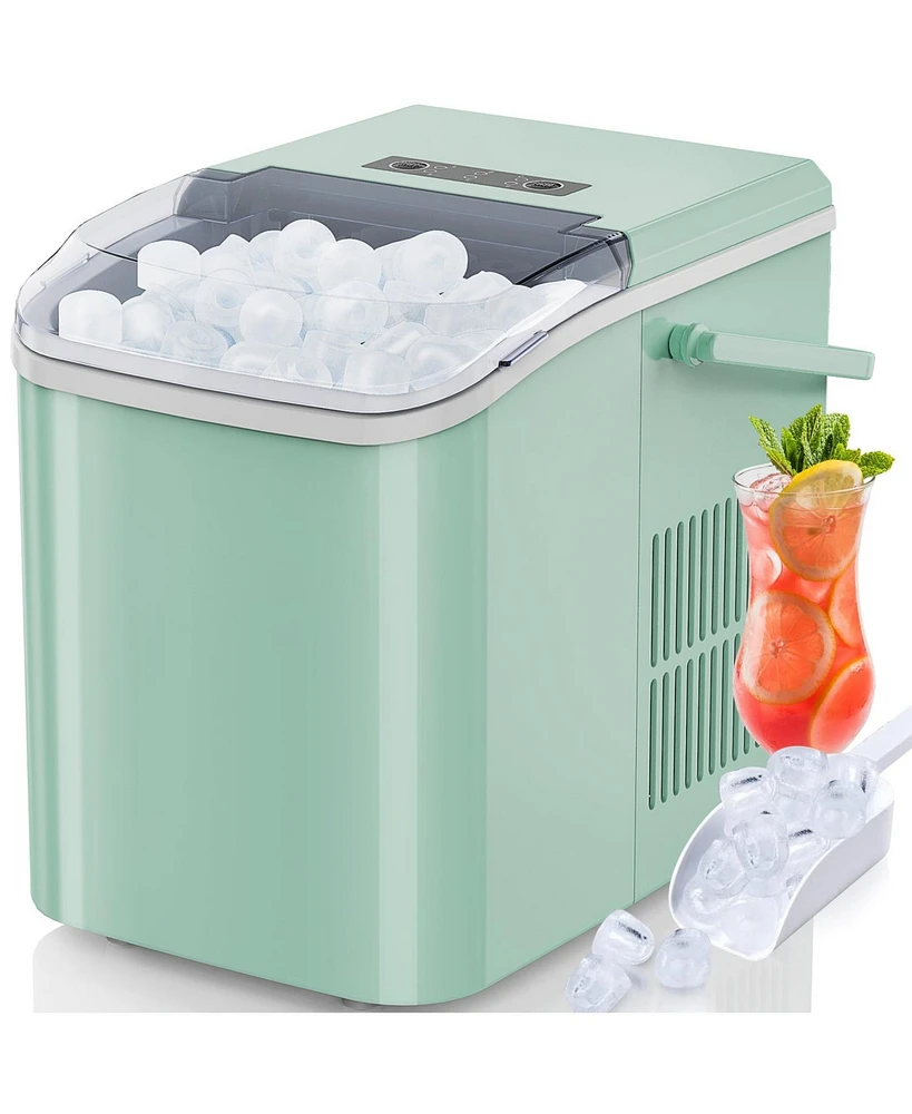 Casainc Compact Ice Maker, Portable Home Use Maker, 26 lbs Daily Output, Smart Features