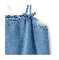 Cotton On Little Girls Little/Big Scarlette Denim Sleeveless Dress