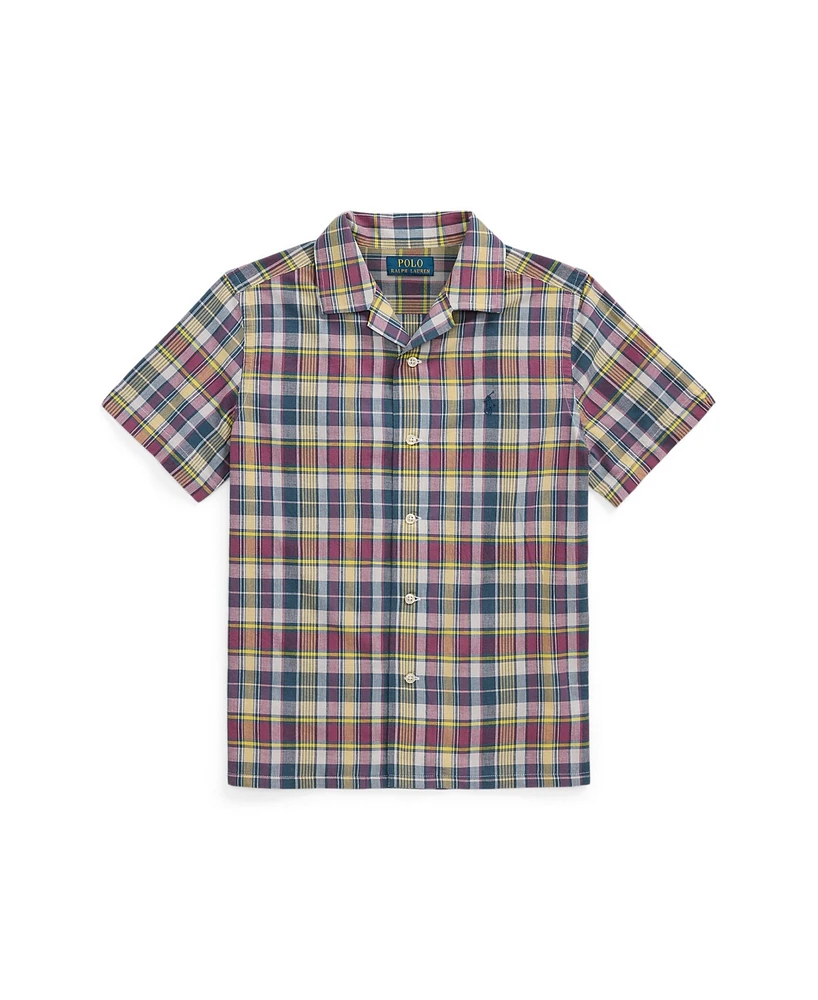 Polo Ralph Lauren Big Boys Plaid Camp Shirt