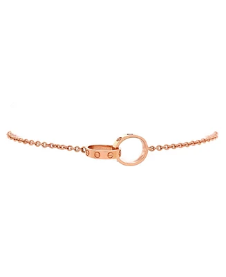 Pre-Owned Cartier Love Interlocking Bracelet 18K Rose Gold