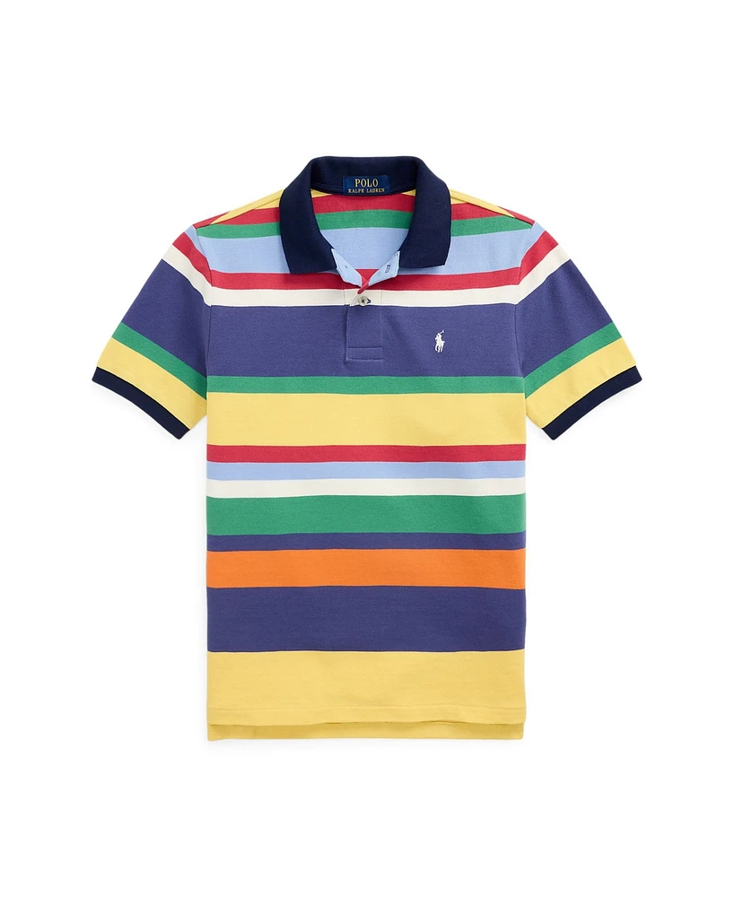 Polo Ralph Lauren Big Boys Striped Mesh Polo Shirt