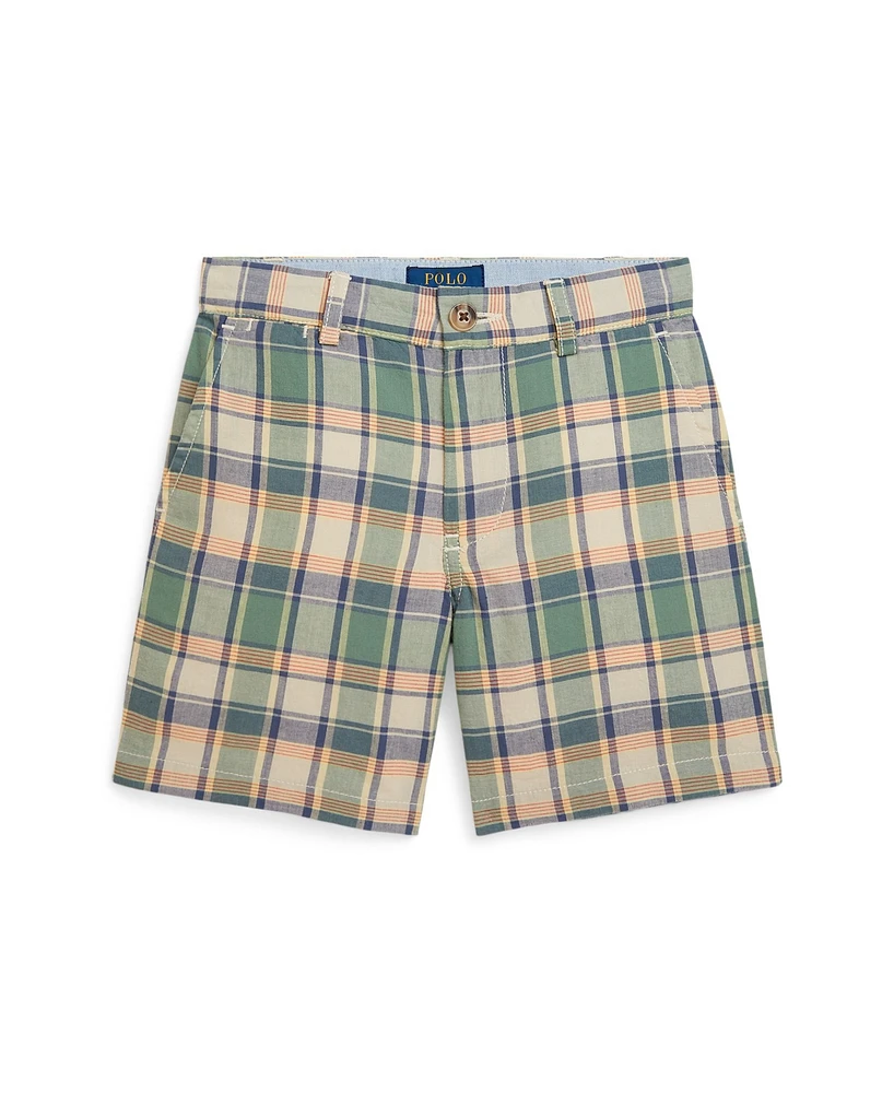 Polo Ralph Lauren Toddler and Little Boys Bedford Madras Shorts