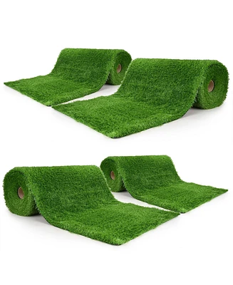 Yescom 4pcs 50x3 Ft Artificial Grass Turf 1.38" Fake Grass Rug Indoor Batting Tunnels Outdoor Synthetic Lawn