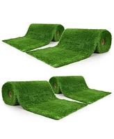 Yescom 4pcs 50x3 Ft Artificial Grass Turf 1.38" Fake Grass Rug Indoor Batting Tunnels Outdoor Synthetic Lawn