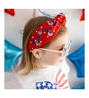 Sweet Wink Girls Patriotic Cutie Gemstone Headband