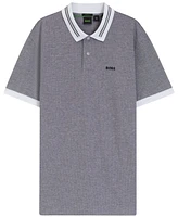 Boss by Hugo Men's Dot Print Cotton-Pique Polo Shirt