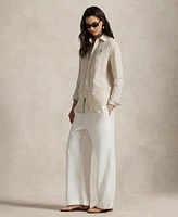Polo Ralph Lauren Women's Classic-Fit Striped Linen Shirt