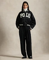 Polo Ralph Lauren Women's Logo Satin Bomber Jacket