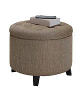 Convenience Concepts 19.75" Designs4Comfort Round Storage Ottoman