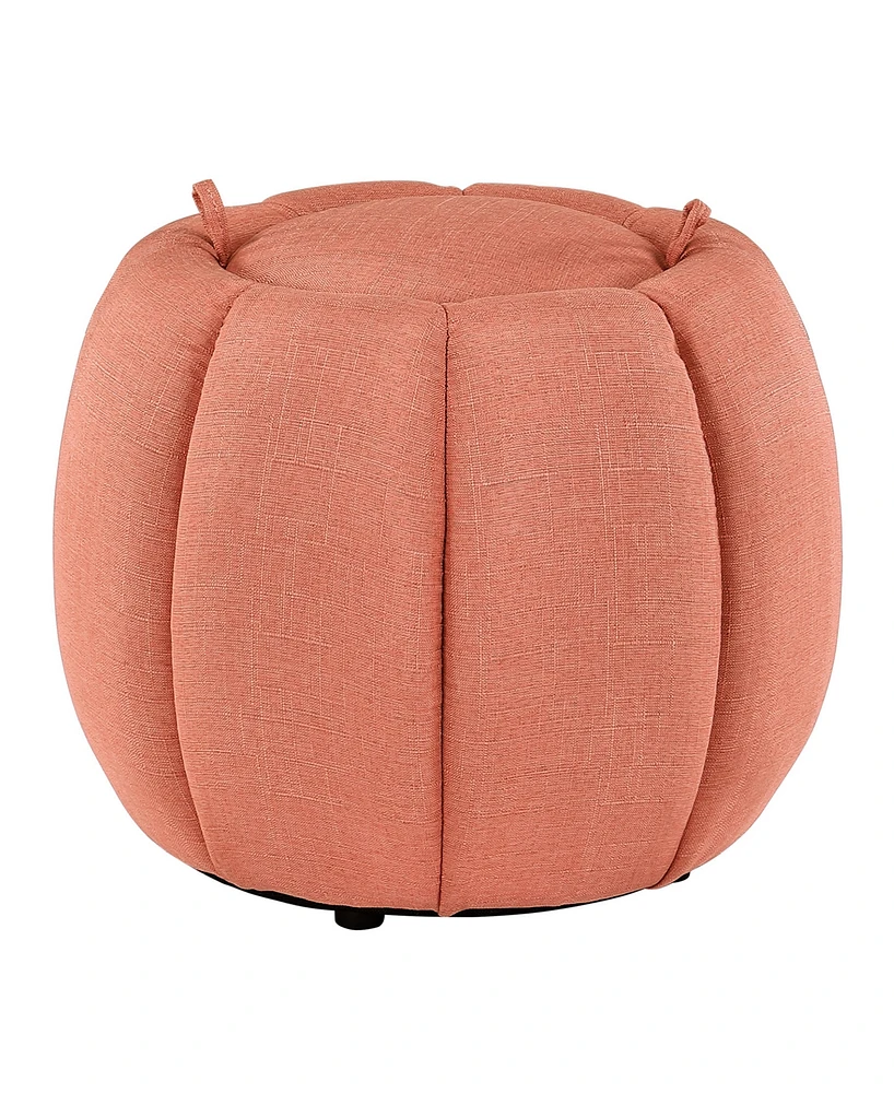 Convenience Concepts 20" Designs4Comfort Daisy Storage Ottoman with Reversible Tray Lid