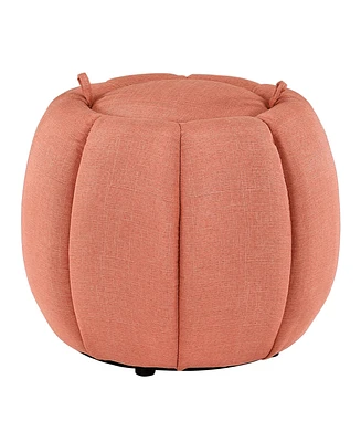 Convenience Concepts 20" Designs4Comfort Daisy Storage Ottoman with Reversible Tray Lid