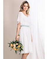 Alie Street London Women's Beth V-Neck Kimono Knee Length Dress