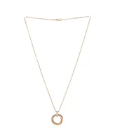 Pre-Owned Cartier Trinity Pendant Necklace 18K Tricolor Gold and Diamonds