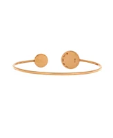 Pre-Owned Bvlgari Bvlgari Bvlgari Cuff Bracelet 18K Rose Gold with Onyx and Diamonds