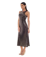 Bebe Women's Split Disco Dot A-Line Maxi Dress