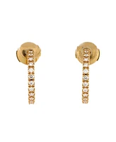 Pre-Owned Cartier Small Etincelle de Cartier Hoops Earrings 18K Gold and Diamonds