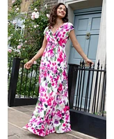 Alie Street London Petite Sophia V-Neck Maxi Dress