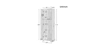 Casainc 71.2"H Storage Cabinet with 2 Doors and Adjustable Shelf, Mdf