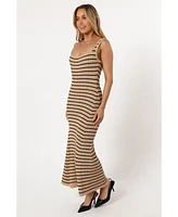 Petal and Pup Women's Henry Striped Midi Dress