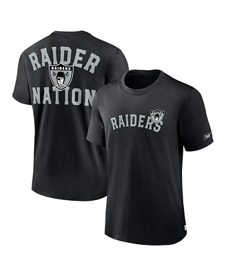 Nike Men's Black Las Vegas Raiders Rewind Slogan T-Shirt