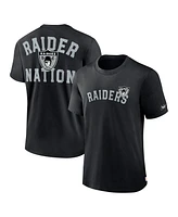 Nike Men's Black Las Vegas Raiders Rewind Slogan T-Shirt