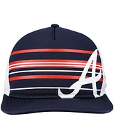New Era Men's Navy Atlanta Braves A-Frame Trucker 9FIFTY Snapback Hat