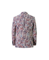 Elie Balleh Toddler Red Paint Splash Brocade Jacket