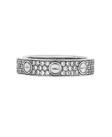 Pre-Owned Cartier Love Wedding Band Pave Diamonds Ring 18K White Gold and Diamonds