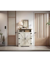 6-Tier Farmhouse Shoe Cabinet with Adjustable Shelf
