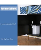 Accent Cabinet with 2 Doors,1Drawer and Adjustable Shelf for Living Room, Hallway, Entryway, Dining Room, Bedroom