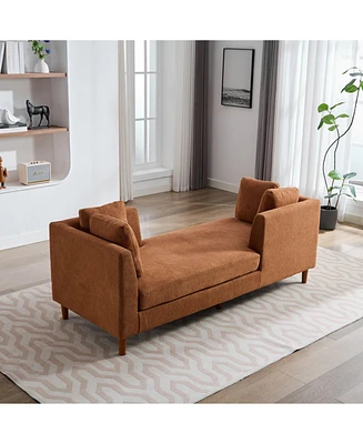 Modern Chaise Lounge Sofa with Pillows
