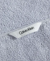 Calvin Klein Entwine Solid Cotton Terry 2-Pc. Bath Towel Set, 64" X 34"