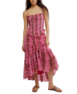 Free People Women's Alejandra Sleeveless Smocked Midi