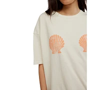 Free People Women's Shell Graphic Cotton Short-Sleeve T-Shirt