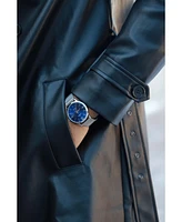 Peugeot Men's 40mm Blue Dial Slim Case Stainless Steel Mesh Watch